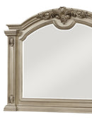 Alicia Transitional Style Mirror in Beige finish Wood - My Sweet Home Furniture (Queens, NY)