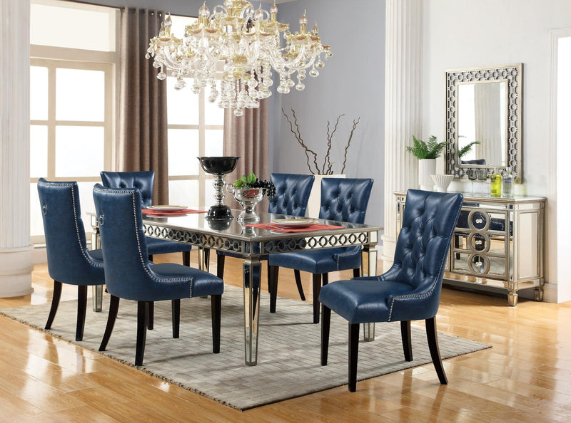 Brooklyn Contemporary Style Dining Server in Silver finish Wood - My Sweet Home Furniture (Queens, NY)