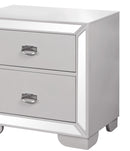 Grand Gloria Contemporary Style Nightstand in White finish Wood - My Sweet Home Furniture (Queens, NY)