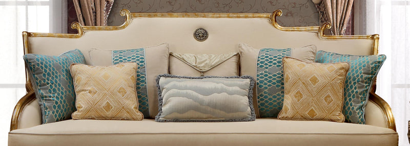 Majestic Transitional Style Sofa in Gold finish Wood - My Sweet Home Furniture (Queens, NY)