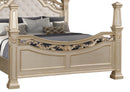 Valentina Traditional Style King Bed in Gold finish Wood - My Sweet Home Furniture (Queens, NY)