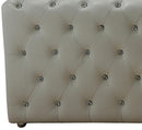 Charlise Modern Style White Chair in Faux Leather