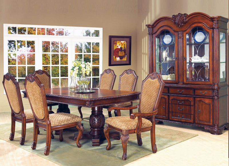 Veronica Cherry Traditional Style Dining Side Chair in Cherry finish Wood - My Sweet Home Furniture (Queens, NY)