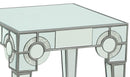 Zoe Modern Style Glass End Table with Silver fiinish - My Sweet Home Furniture (Queens, NY)