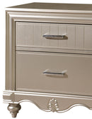 Faisal Transitional Style Nightstand in Champagne finish Wood