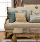 Majestic Transitional Style Sofa in Gold finish Wood - My Sweet Home Furniture (Queens, NY)