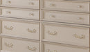 Victoria Traditional Style Dresser in Off-White finish Wood