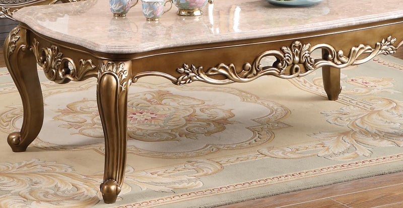 Amelia Traditional Style End Table in Bronze finish Wood - My Sweet Home Furniture (Queens, NY)