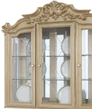 Miranda Transitional Style Dining Hutch in Gold finish Wood
