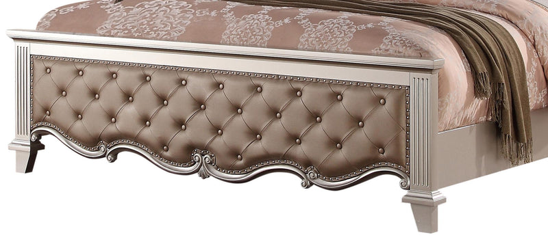 Sonia Contemporary Style Queen Bed in Beige finish Wood - My Sweet Home Furniture (Queens, NY)