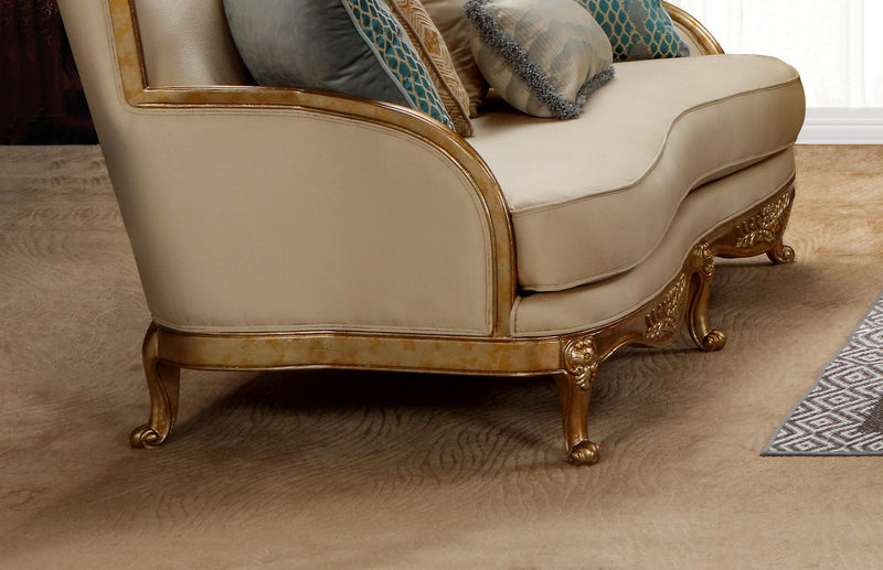 Majestic Transitional Style Sofa in Gold finish Wood - My Sweet Home Furniture (Queens, NY)