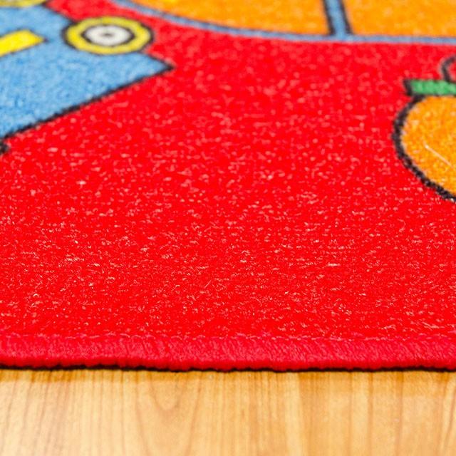 ABBEY Red & Multi 5' X 8' Area Rug - My Sweet Home Furniture (Queens, NY)
