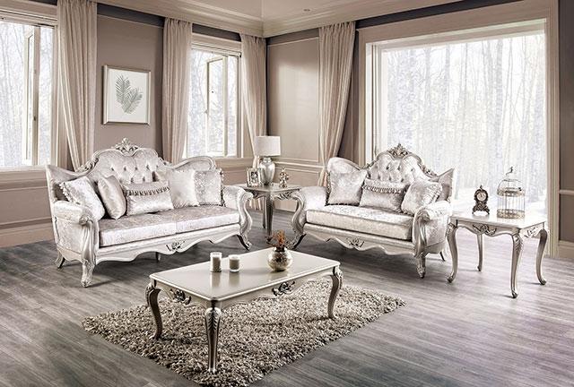 Acapulco White & Espresso Sofa - My Sweet Home Furniture (Queens, NY)