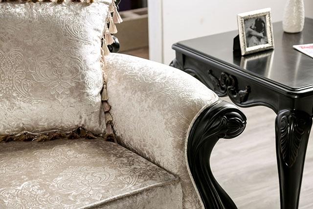 Acapulco White & Espresso Sofa - My Sweet Home Furniture (Queens, NY)