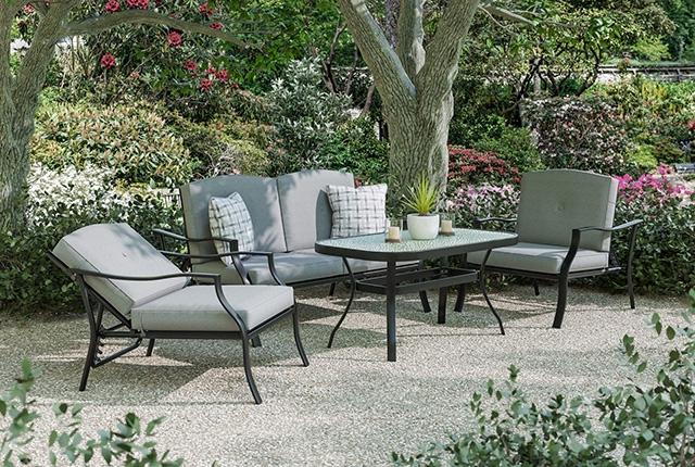 Adele 5 Pc. Conversation Set w/ Adjustable Chairs - My Sweet Home Furniture (Queens, NY)