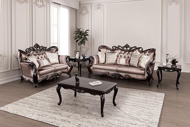 Albacete Chair Cherry & Campage - My Sweet Home Furniture (Queens, NY)