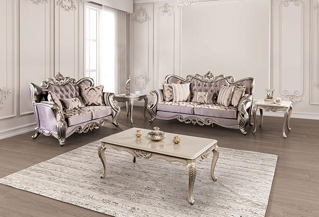 Albacete Sofa Campage & Walnut - My Sweet Home Furniture (Queens, NY)
