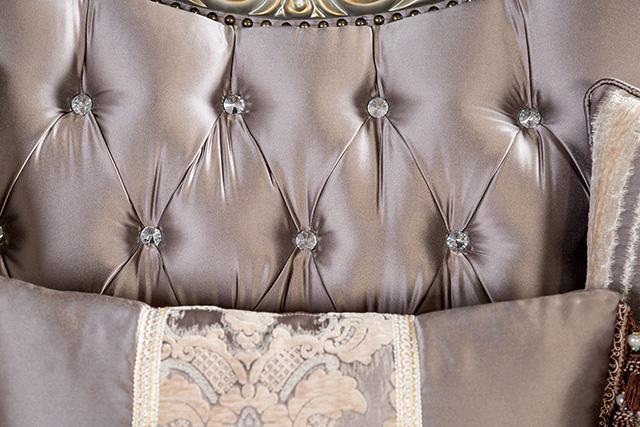 Albacete Sofa Campage & Walnut - My Sweet Home Furniture (Queens, NY)