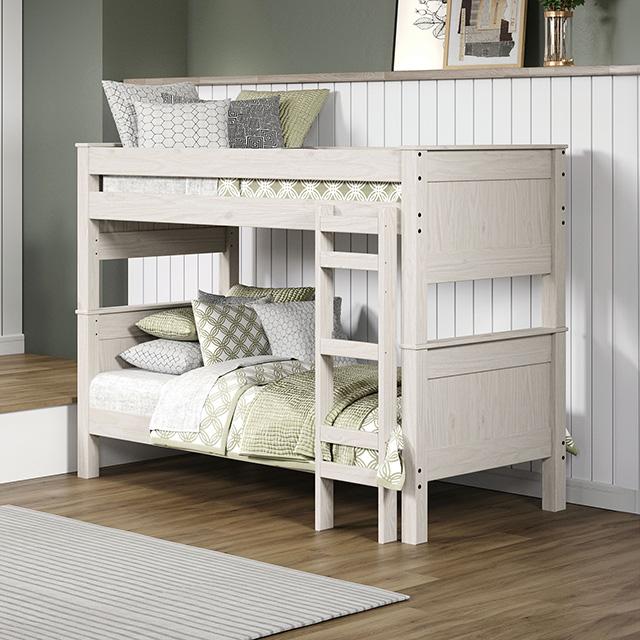 Albani Twin/Twin Post Bunkbed - My Sweet Home Furniture (Queens, NY)