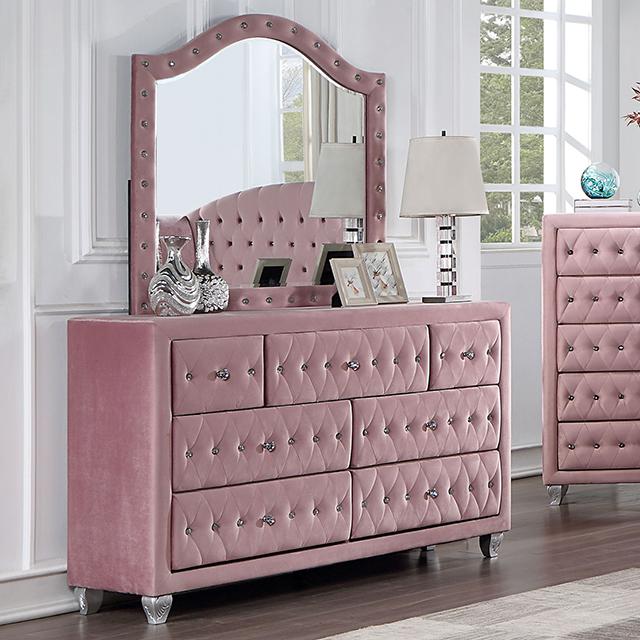 ZOHAR Dresser, Pink - My Sweet Home Furniture (Queens, NY)