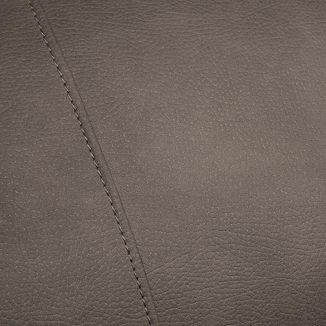 ALCESTER Brown Sectional w/ Sleeper, Ash Brown