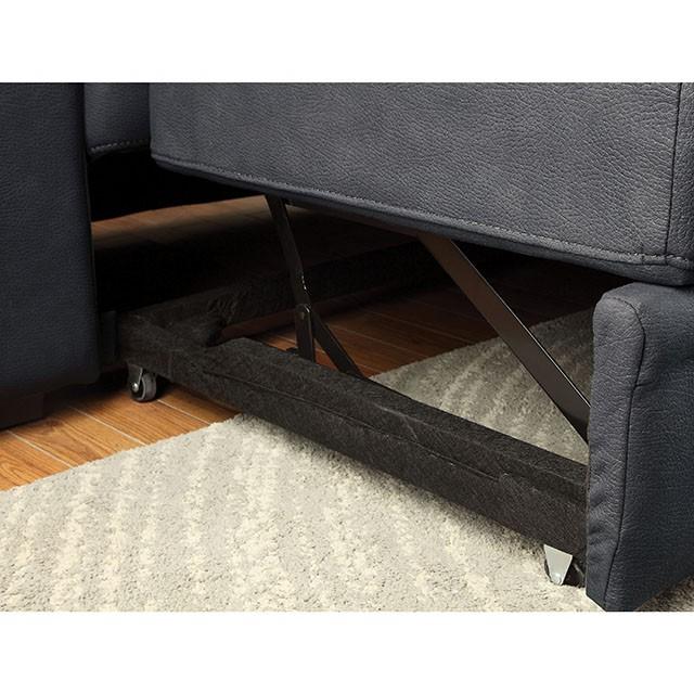 ALCESTER Brown & Gray Sectional w/ Sleeper, Ash - My Sweet Home Furniture (Queens, NY)