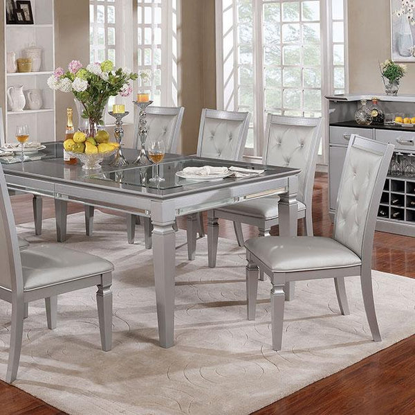 Alena Silver Dining Table - My Sweet Home Furniture (Queens, NY)