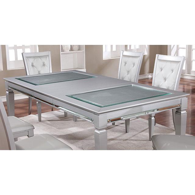 Alena Silver Dining Table - My Sweet Home Furniture (Queens, NY)