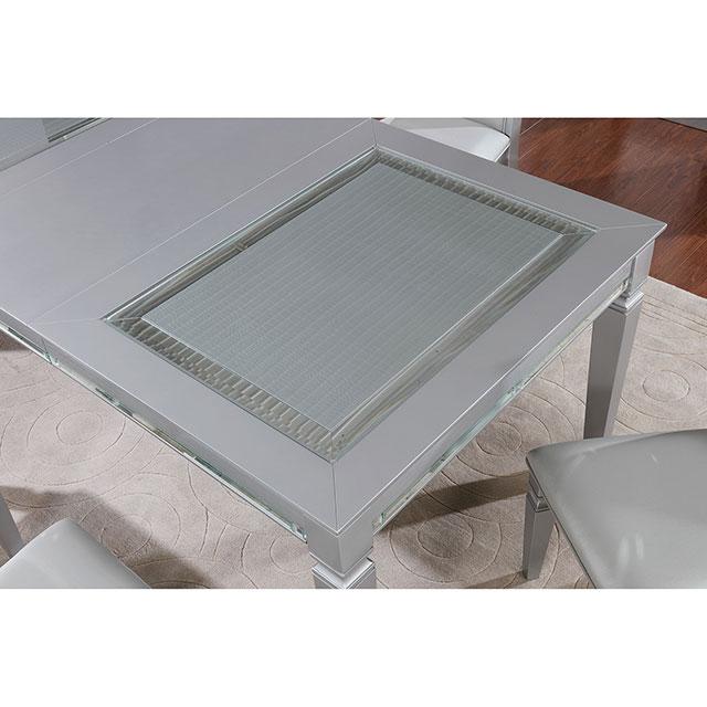 Alena Silver Dining Table - My Sweet Home Furniture (Queens, NY)