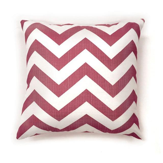 Zoe Red Chevron 18" X 18" Pillow, Red Chevron (2/CTN) - My Sweet Home Furniture (Queens, NY)