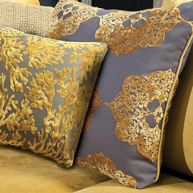 Wolver Gold/Gray Chair, Gold - My Sweet Home Furniture (Queens, NY)