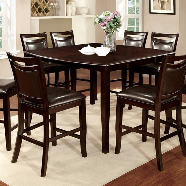 WOODSIDE II Dark Cherry/Espresso Counter Ht. Table w/ 18" Leaf - My Sweet Home Furniture (Queens, NY)