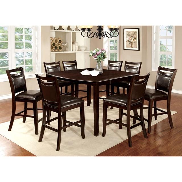 WOODSIDE II Dark Cherry/Espresso Counter Ht. Table w/ 18" Leaf - My Sweet Home Furniture (Queens, NY)
