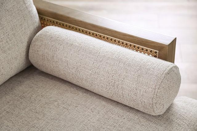 ALESUND Sofa, Beige/Light Oak, Natural & Brown - My Sweet Home Furniture (Queens, NY)