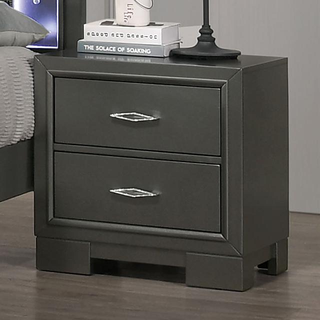 ALISON Night Stand, Dark Walnut - My Sweet Home Furniture (Queens, NY)