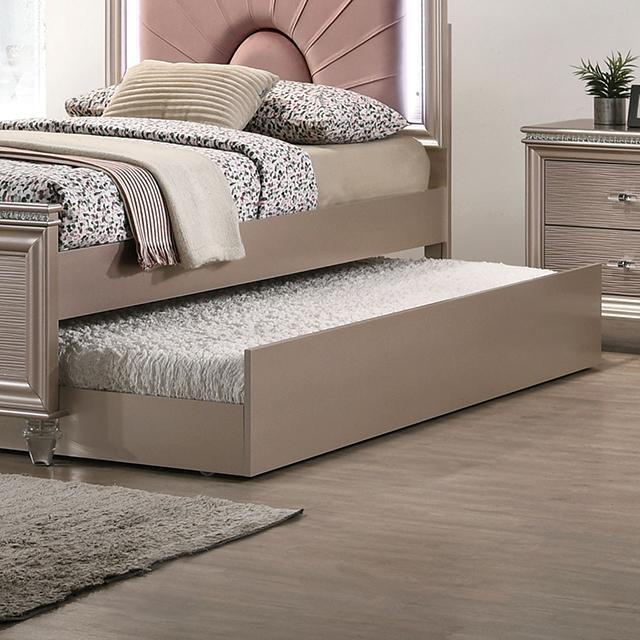 ALLIE Trundle Beige & Rose Gold - My Sweet Home Furniture (Queens, NY)
