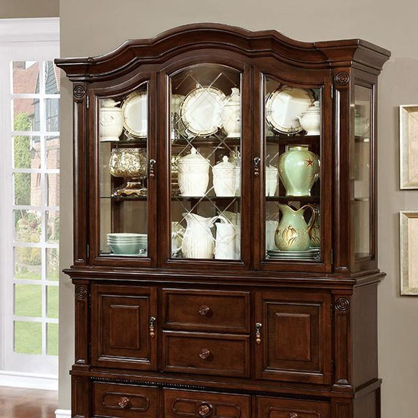 Alpena Brown Cherry Hutch & Buffet - My Sweet Home Furniture (Queens, NY)