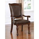 Alpena Brown Cherry/Espresso Arm Chair & Side Chair (2/CTN) - My Sweet Home Furniture (Queens, NY)