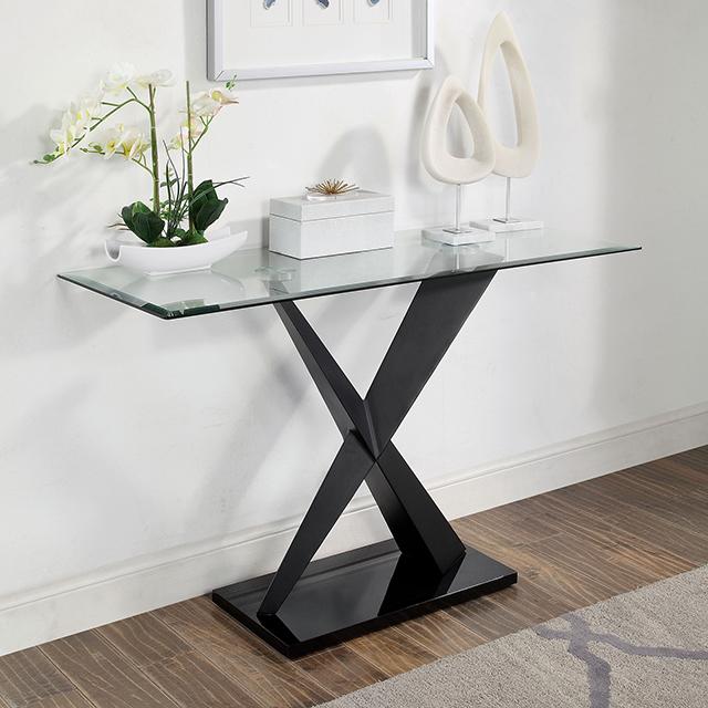 XANTHUS Sofa Table, Black - My Sweet Home Furniture (Queens, NY)