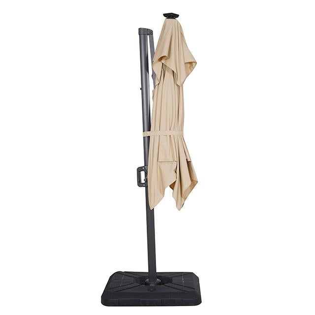 Xico 8 Ft Square Umbrella w/ Double Top w/ LED Light + 37" Large Base - My Sweet Home Furniture (Queens, NY)