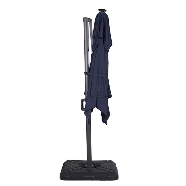Xico 8 Ft Square Umbrella w/ Double Top w/ LED Light + 37" Large Base - My Sweet Home Furniture (Queens, NY)