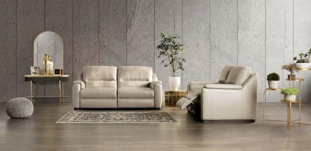 ALTAMURA Power Sofa, Gray & Beige - My Sweet Home Furniture (Queens, NY)