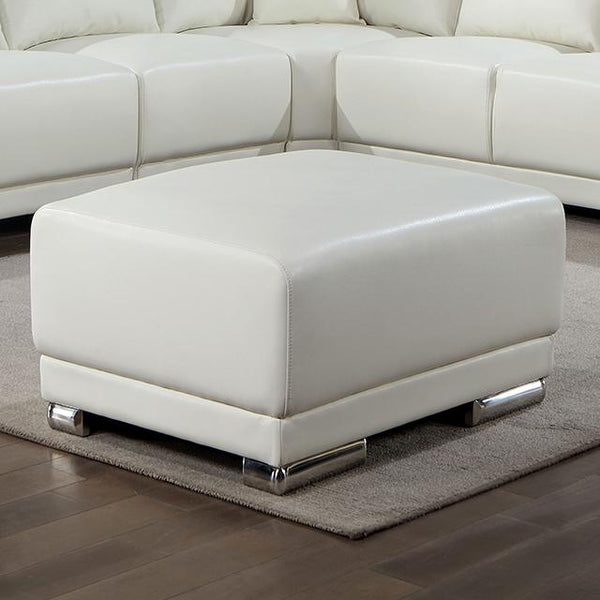 ALTHEA Ottoman, White - My Sweet Home Furniture (Queens, NY)