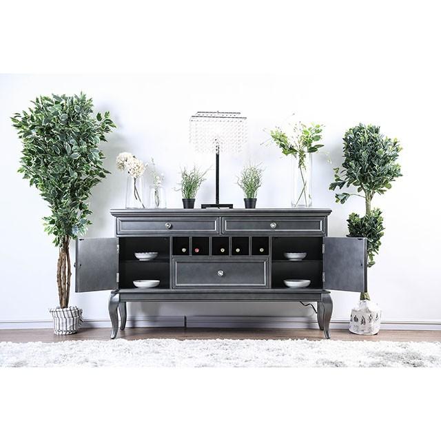 Amina Gray Server - My Sweet Home Furniture (Queens, NY)