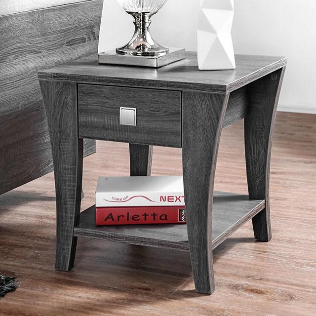 Amity Gray End Table - My Sweet Home Furniture (Queens, NY)