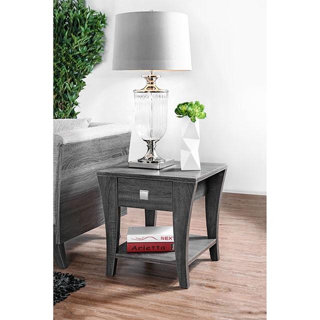 Amity Gray End Table - My Sweet Home Furniture (Queens, NY)