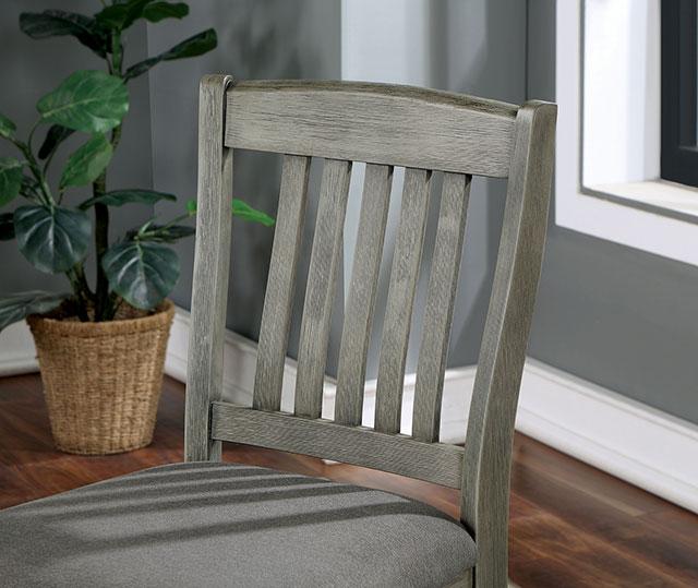 ANAYA Counter Ht. Chair (2/CTN), Gray/Lt. Gray - My Sweet Home Furniture (Queens, NY)