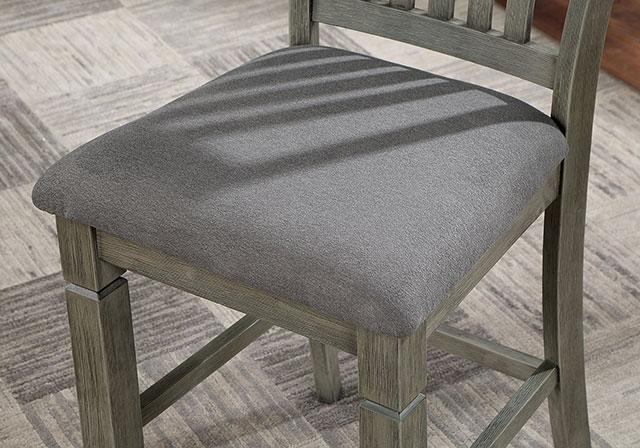 ANAYA Counter Ht. Chair (2/CTN), Gray/Lt. Gray - My Sweet Home Furniture (Queens, NY)