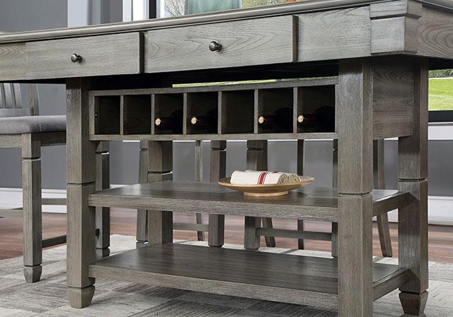 ANAYA Counter Ht. Table, Gray - My Sweet Home Furniture (Queens, NY)