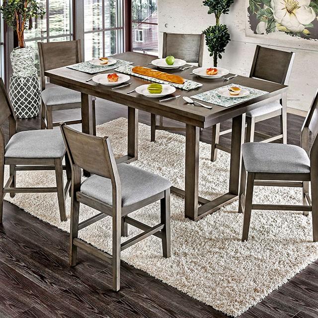 Anton 7 Pc Counter Ht Table Set - My Sweet Home Furniture (Queens, NY)